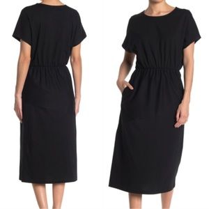 Melloday Black Elastic Waist Dress